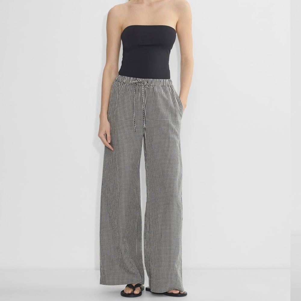 Aritzia Wilfred CruiseLinen Gingham Lodge Pants
